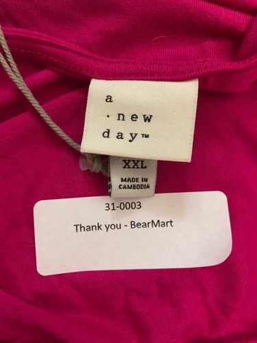 Vestido tejido de un hombro para mujer Un nuevo día rosa talla 2XL hombro descubierto - Imagen 8 de 8