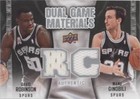 2009-10 Upper Deck - Manu Ginobili/David Robinson #DG-RG