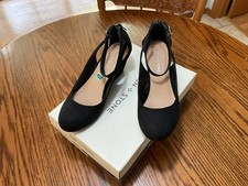 Sun Stone Women s Sandals Size 7.5 M Black Smooth Open Comfortable Sandals