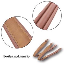 Genuine Leather Accordion Shoulder Strap Waterproof Belt Straps Brown