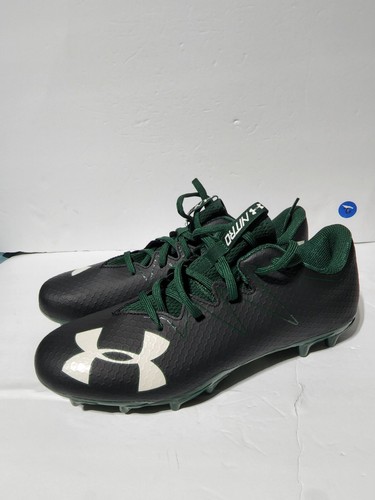New Under Armour Nitro Football Cleats 4D Foam Black Green 1291119-055 Size 11.5 - Picture 2 of 8