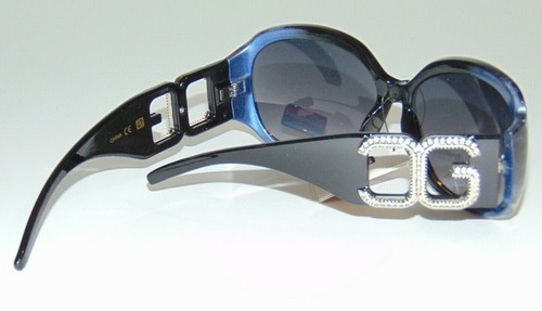 Cg Eyewear Women's Sunglasses UV Protection Plastic Black Blue Oversized - Picture 5 of 5