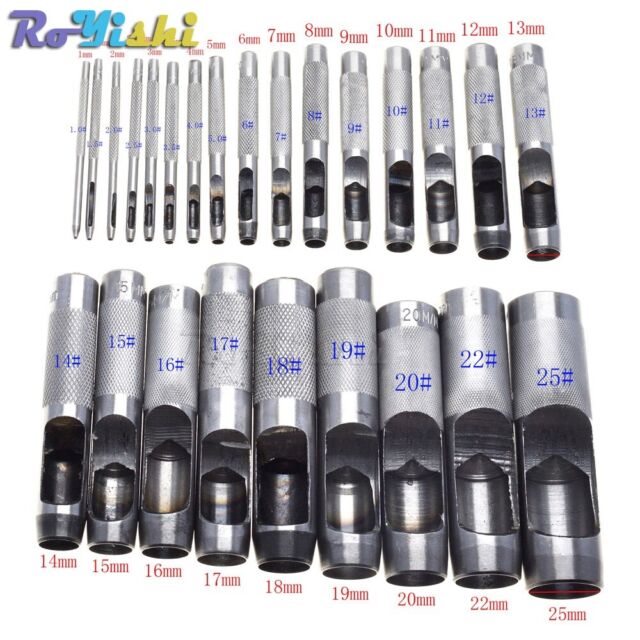 25 Size Pick Leather Tools Leather Punch Leathercraft Hole Craft Set Hollow... 25 Size Pick Leather Tools Leather Punch Leathercraft Hole Craft Set Hollow...