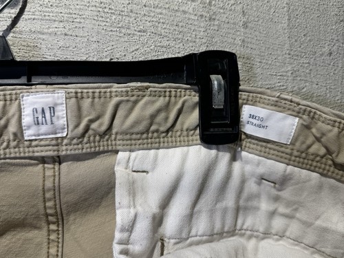 GAP Essential Khaki Herrenhose Größe 38 x 30 Straight - hellbraun beige gebraucht - Bild 4 von 5