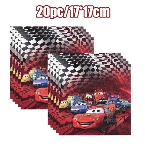 Disney Cars Birthday Decoration Cartoon Lightning Mcqueen Party Supplies - Picture 16 of 64