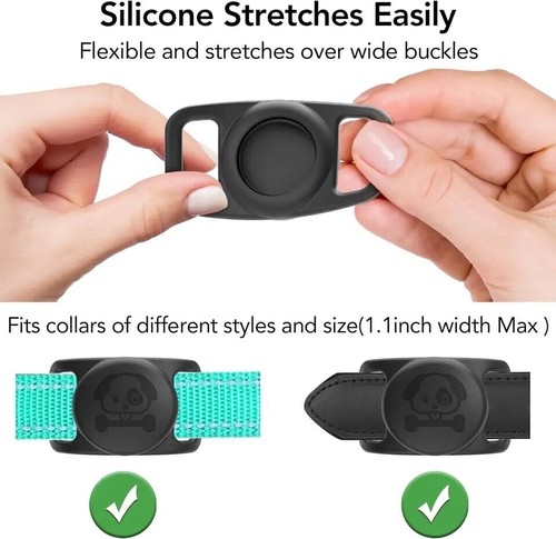 1pcs Compatible with AirTag Cat Dog pet Collar Holder Air Tag  #C6 - 第 12/28 張圖片