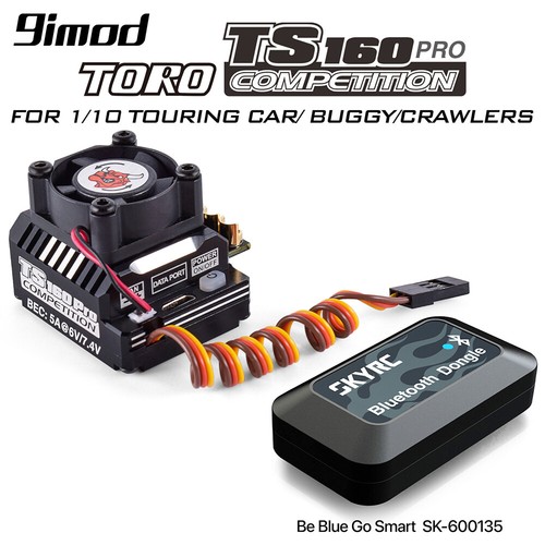 SKYRC TORO TS160 160A Brushless Sensored ESC w/6V/7.4V BEC for 1/10 Crawlers Car - Picture 4 of 25