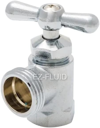 1/2" FIP X 3/4" MHT Muti-Turn Chrome Plated Heavy Duty Brass Washing Machine Val - Picture 10 of 12