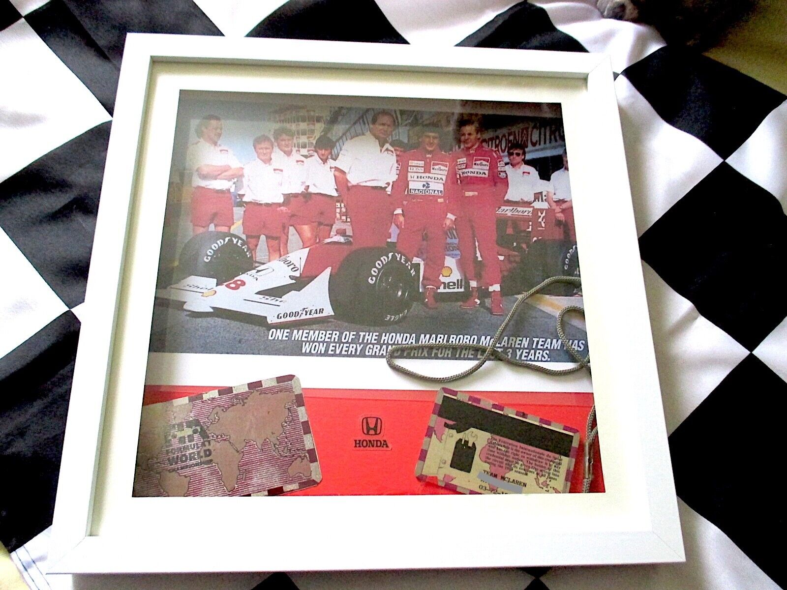 McLAREN (SENNA) RACE TEAM, PERMANENT PASS 1989 CHAMPIONSHIP SEASON.