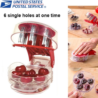6 Holes Cherry Olive Pitter Fast Seed Remover Extractor Corer Kitchen Fruit Tool Home Garden Kitchen Tools Gadgets 6 Holes Cherry Olive Pitter Fast Seed Remover Extractor Corer Kitchen Fruit Tool Home Garden Kitchen Tools Gadgets