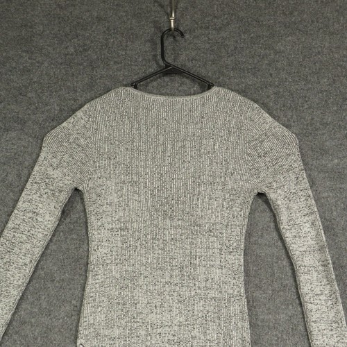 No Boundaries Sweater Girls Extra Large Grey Long Sleeve Round Neck Knit - Picture 9 of 9