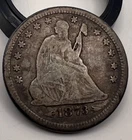 1873 Seated Liberty Quarter with Arrows
