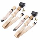 2Set Car High strength Polyester 3 Point Safety Seat Belt For Driver Front Seat