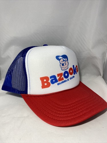 Bazooka Trucker Hat Baseball Vintage Bazooka Bubble Gum Hat - Picture 2 of 3