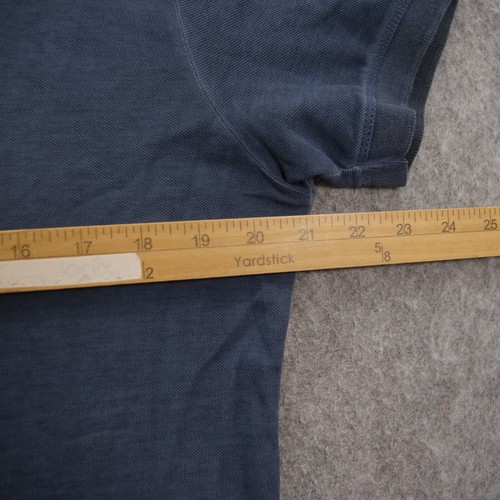 Diesel Polo Shirt Mens Large Blue Short Sleeve Pique Logo Collar - Picture 12 of 14