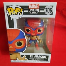 Funko Pop 706 Marvel Lucha Libre El Aracno Bobble Head