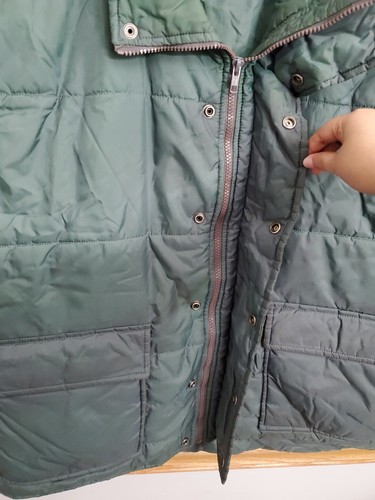 Vtg Sears Mens Shop Green Puffy Vest Size XL - Picture 4 of 14