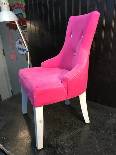 Foam Kids Sofa Upholstered Childs Chair  Velvet Fabric 23in Tall 12in Seat size - Picture 3 of 7