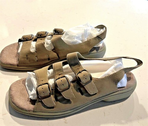 Sandalen der Marke Mushroom ultra bequeme Damenschuhe mit Riemen beige Größe 7,5 M - Bild 3 von 9