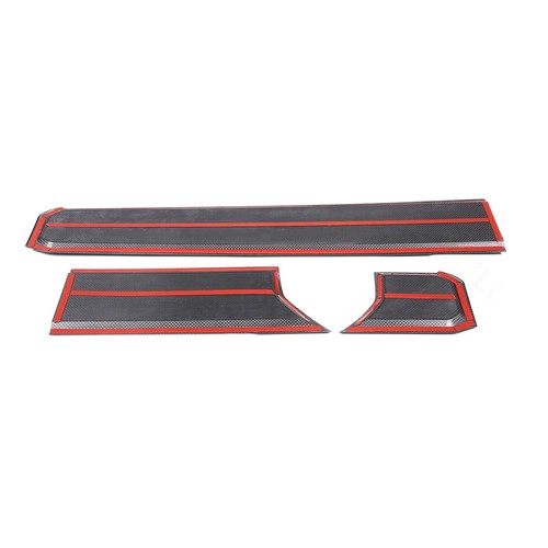 Tablero de fibra de carbono seco mate Wordmark panel moldura para LR Defender 2020-2024 - Imagen 16 de 17