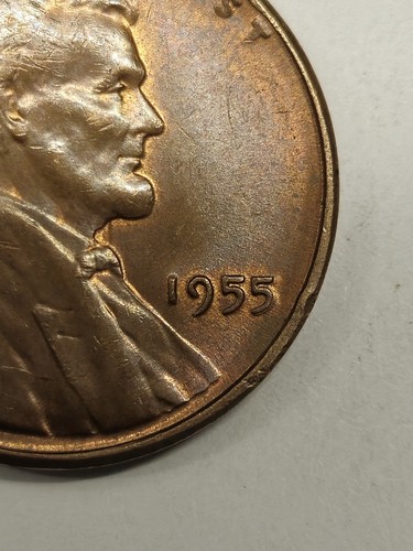 1955 Double Die Obverse L on Rim ERROR 2.86 Grams Weight - Picture 3 of 15