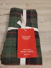Williams Sonoma Green Tartan Table Napkins S4