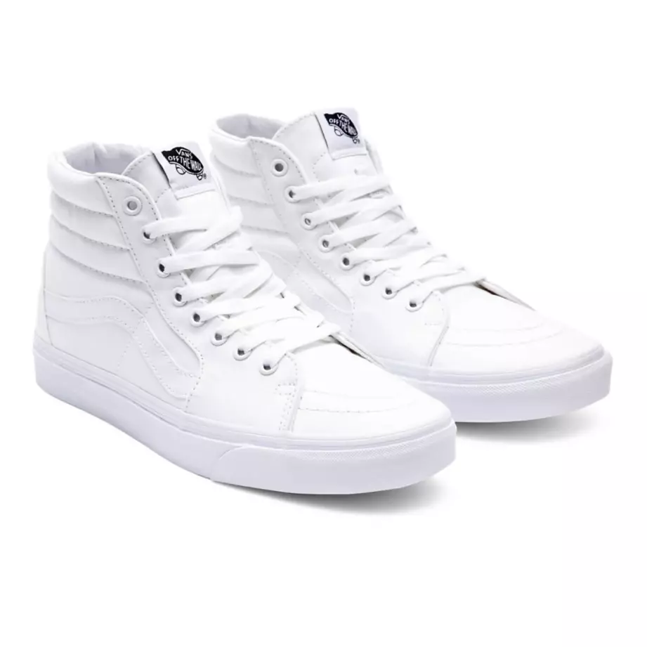 All white vans style cheap