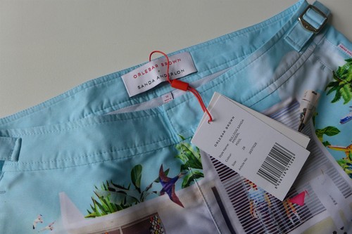Orlebar Brown Bulldog Sanda Anderlon Pool Print Swim Shorts, size 28 - BNWT £295 - Picture 10 of 10