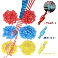 Insulated Nylon Female Male Spade Wire Connector Crimp Terminal 22-10AWG 150/50X