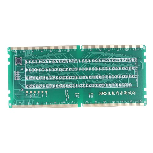 DDR5 Desktop Mainboard Testkarte Speichersteckplatz Testerplatine mit LED Licht zur Reparatur - Bild 3 von 12