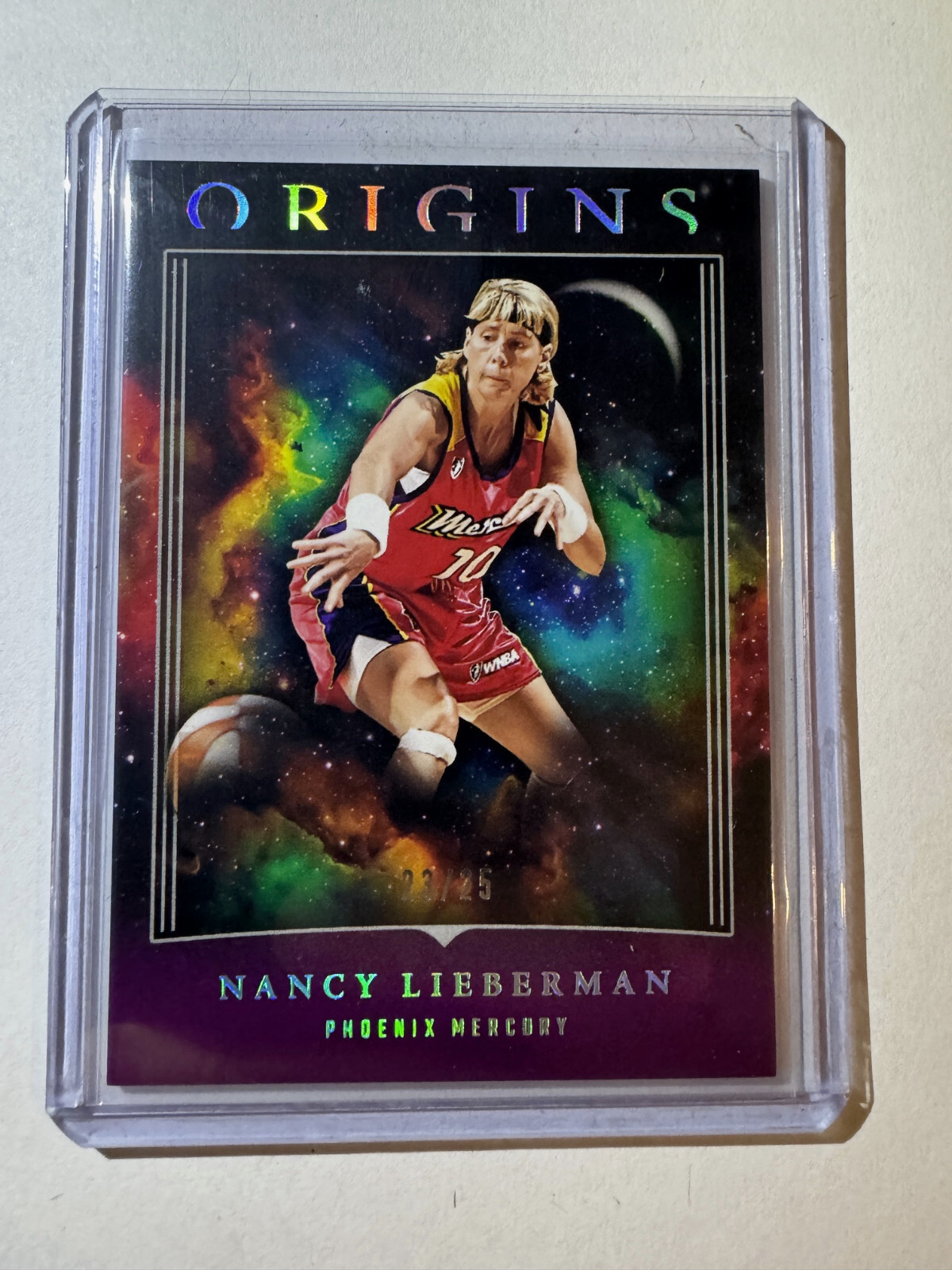 Nancy Lieberman Donne 2024 Panini Origins WNBA PURPLE PARALLEL /25 Mercury