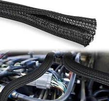 Nilight Cable Sleeve 10ft-1/2inch Cable Management Sleeve Braided Cable Sleeving