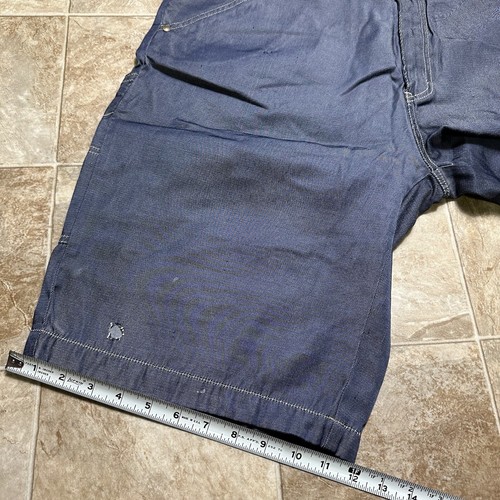 Vintage Kenneth Cole Shorts Reflective Blue Wide Leg Baggy Y2K Skater 38x12 - Picture 6 of 6