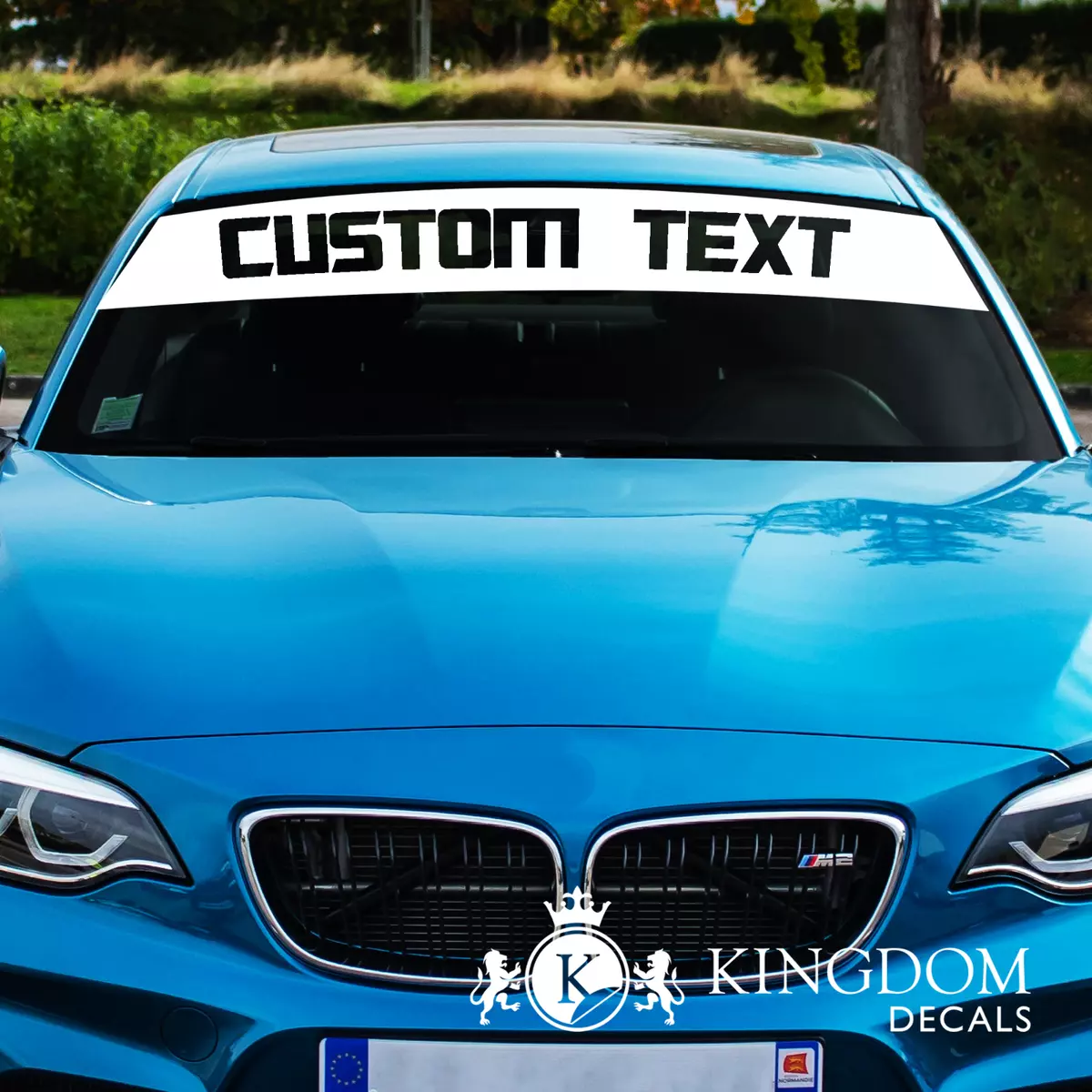 Custom Windshield Banner Decal Custom Text or Logo Blank Banner Windshield