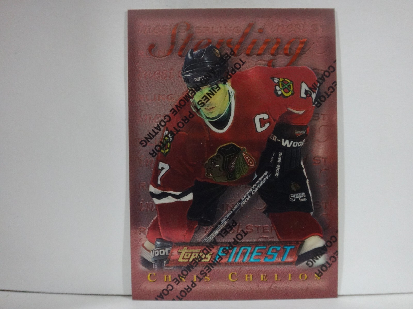 1995-96 Topps Finest Chris Chelios #121 HOF