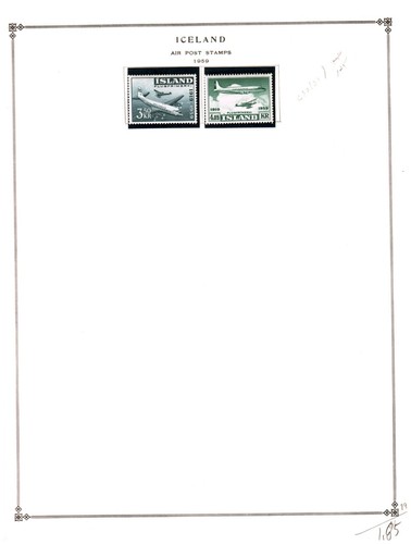 Collection, ICELAND Part G Mixed Album Page, 1931/2002, Cat $182, Mint & Used - Picture 19 of 19