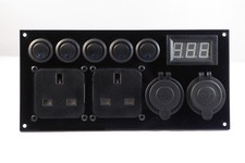 Vauxhall Vivaro Switch Panel 12V/240V 2.1A USB Battery Monitor