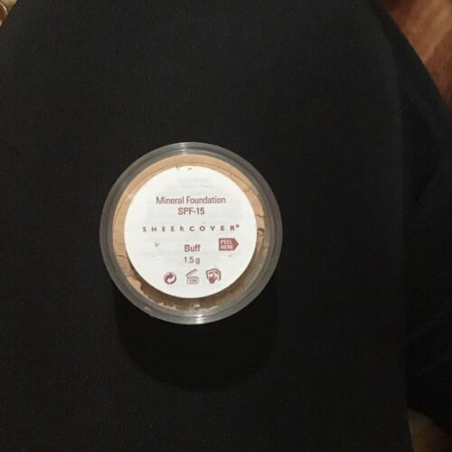 Sheer Cover Buff Mineral Foundation Powder SPF-15 Size 1.5g New. Sealed - Picture 2 of 4