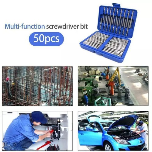 New 50PCS Magnetic Screwdriver Bit Set Security Tamper Proof Torx 1/4" Hex Shank - Picture 2 of 7