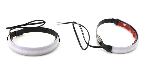 Universal Wrap Around Mount White LED Driving Running Light Strip For Motorcycle - Picture 3 of 10