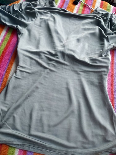PHASE EIGHT Shimmering Plunge V neck Luxuriously Soft Stretchy Top Size 10 28-32 - Picture 15 of 15