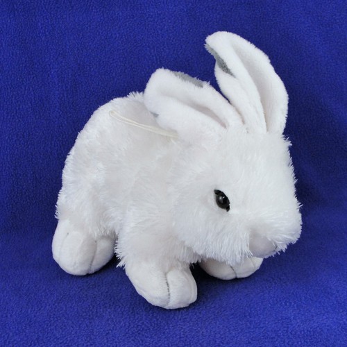 St Nicholas Square White Snow Bunny Rabbit Plush 9" Realistic Stuffed Animal - Picture 1 of 9