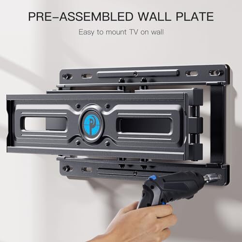 TV Wall Mount, Full Motion Wall 26-65 Inch Full Motion TV Wall Mount Black - Bild 7 von 7