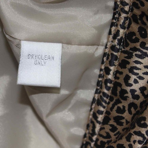 Worthington - Giacca leggera vintage in seta con stampa leopardata - Taglia M - Foto 3 di 5