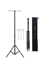 OMUKY Telescopic Lantern Stand with Base Outdoor Camping Lamp Stand Pole Adju...