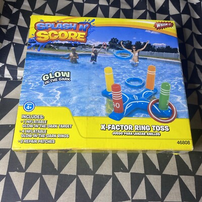 Splash N Score X-factor Ring Toss Inflatible Pool Tool Wham-O