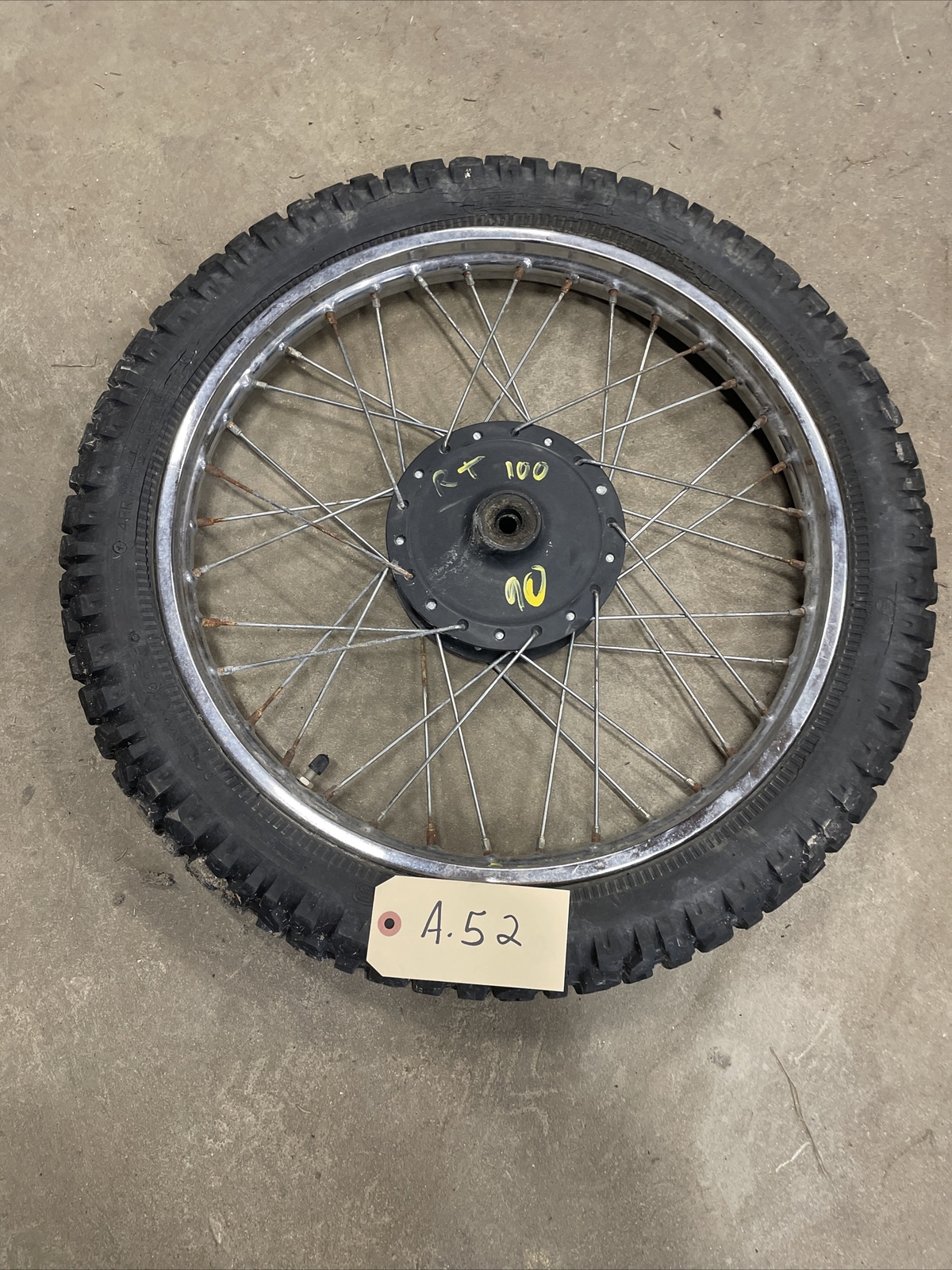 1990 YAMAHA RT 100 TRAIL BIKE FRONT WHEEL EBay 1990 YAMAHA RT 100 TRAIL BIKE FRONT WHEEL EBay