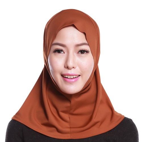 Cuadro de una pieza Amira hiyab para mujer musulmana bufanda en la cabeza turbante superior - Imagen 18 de 47