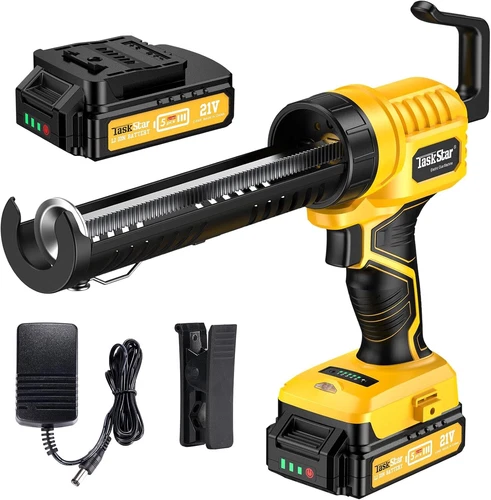TaskStar Kartuschenpresse-Akku mit 21V Batterie, 2400N, 5-Gang für 10oz/300ml. - Bild 1 von 9