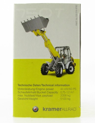 Universal Hobbies Kramer 750 T Allrad Radlader 1:50 Baumaschine Wheeled Loader - Bild 4 von 8